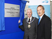 Mayor of Limavady, Cllr Michael Carten pictured with Trevor Haslett Director of Engineering Procurement at NI Water | NI Water News